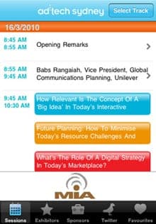 Adtech Sydney iPhone App