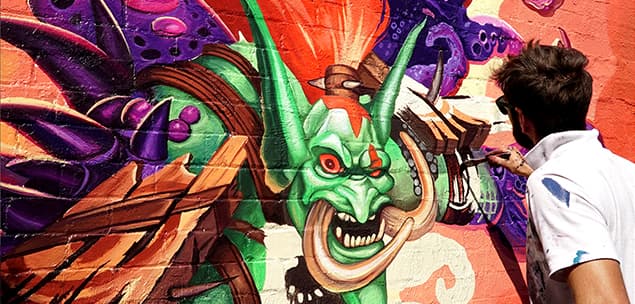 Hearthstone mural