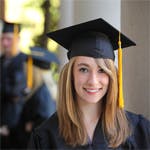 Female university Graduate in truncheon