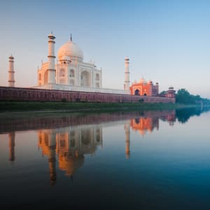 Taj Mahal, at sunrise